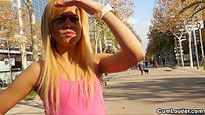 Wench Latin Chick riding a large Pecker with excitement