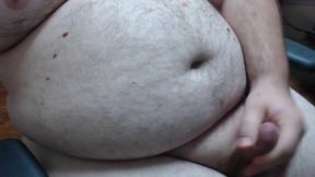 Chubby Bear Masturbating on Webcam