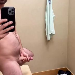 Big cock in dressing room