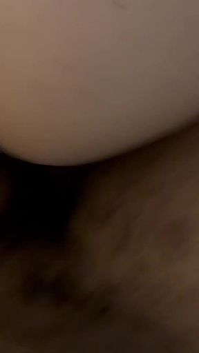 Hairy Juicy Pussy Filled and Leaking Massive BBC Creampie