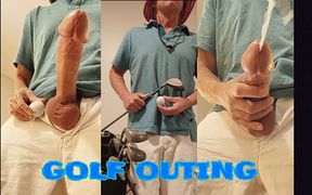 Golf Outing with a Big Cock Club and 3 Big Cumshot Shots for Par