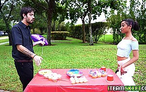 Grateful teen gets fucked hard by the   stranger