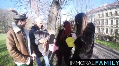 Mia Trejsi Begs For Double Dicks In Egg Hunt Pussy Pounding!