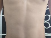 乳首オナニーでイっちゃう変態男子