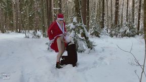 Twinks Matty and Aiden Christmas outdoor blowjob on the snow