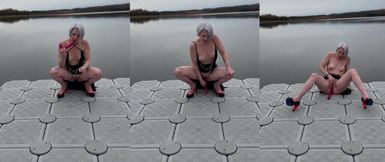 Wild Milf's Steamy Adventure by the Lake: A Public Pleasure Experience!