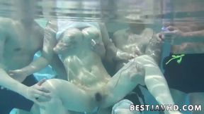 Uncensored JAV of Suzuna Komiya providing exclusive blowage by the pool! Horny Japanese action at its best!