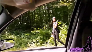 Goth Hitchhiker Sucks Trans Cock For Ride - Dark Passenger - Sarina Havok and Robin Coffins