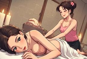 Thai Massage of Uncensored Hentai 18 Years old Horny Mature Women, AI Generated Cartoon content,