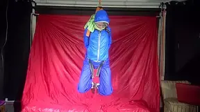 Watching Sexy Sonja Being Tied And Gagged Overhead Hanging With A Special Belt And Ropes And A Cloth Gag (Video)