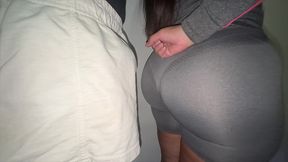 big-ass woman touches a stranger s cock