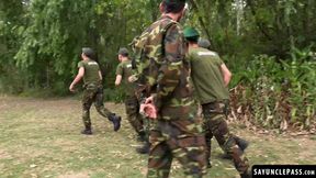 Horny cadets follow Sergeant Joris Leonard kinky and wild orders