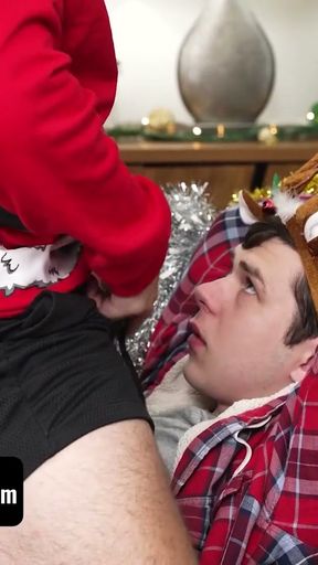 Stepbro Wasn't Helping With Christmas Decorations, so I Pounded His Lazy Ass Instead   Clip 1