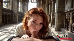 a churchgoer works as a prostitute at the church; she gave me a discount for an hour so i could fill her with my holy seed.[ai]