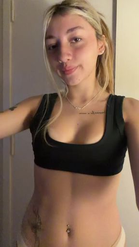 Female Onlyfans Model in Sports Bra