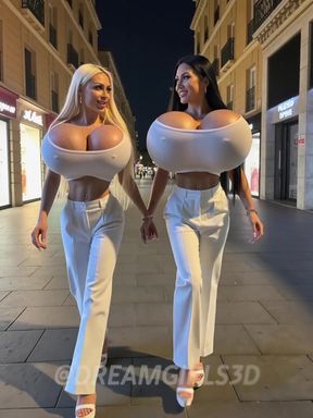 Curvy blonde bimbos get slutty in a couples' game night
