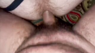 Get2BlowU's raw bear creampie POV breeding session ends with a messy creampie