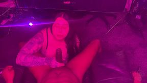 maddison black gives sloppy throat to bbc