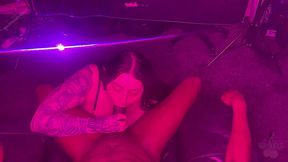 maddison black gives sloppy throat to bbc
