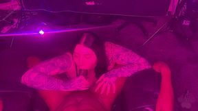 maddison black gives sloppy throat to bbc