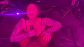 maddison black gives sloppy throat to bbc