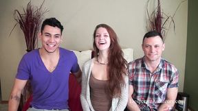Desperate Amateurs Nora, Stephie, Barbie, and Misty's big tits sucked and tight pussies wrecked