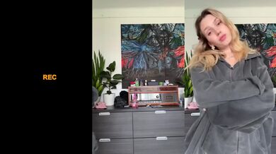 Tattooed Blonde College Slut Shows Her Perfect Pussy for Big Ass Creamy Load
