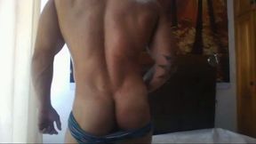 Amateur Latino Performer Teasing His Body