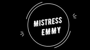 Mistress Emmy joi, latex and cum instruction