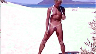 Beach Striptease: Tanned Hunk Bares All 2