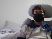 Trans masc masturbating in gaming chair | Full | Shaking orgasm