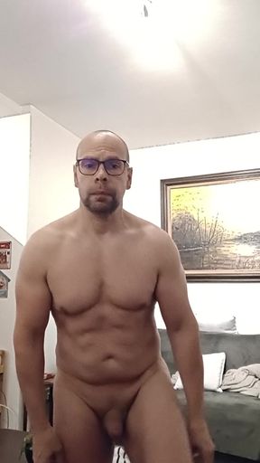 Very thick in my hand after an exhibition of my body starting to get muscular