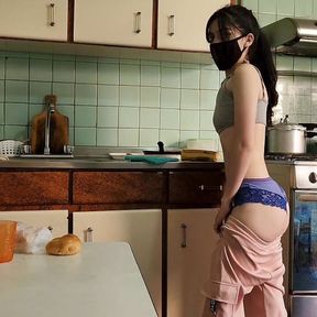 Sexy maid gets fucked by her boss&amp;#039;s step son in her work kitchen