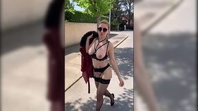 Blonde milf vlogging her sex adventures in sexy lingeire