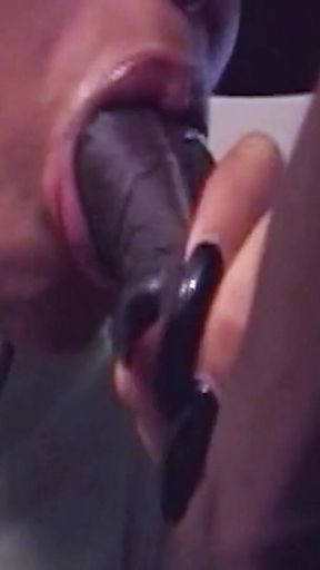 BBC Fucks Ebony Shemale with Big Tits in Her Tight Asshole