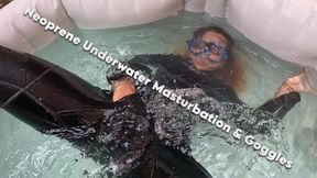 Neoprene underwater masturbation and googles - Lissa