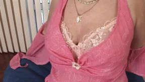 Shaved hole mature lady loves his big cock