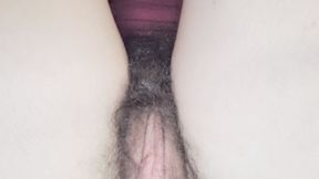Hairy Pussy & Ass Cum Dripping
