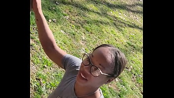 Outdoor desperation piss play While trying to hold my pee like my master ordered he passes all over me, even when he let&#039_s me pee