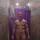Transguy showering in PF mens locker room