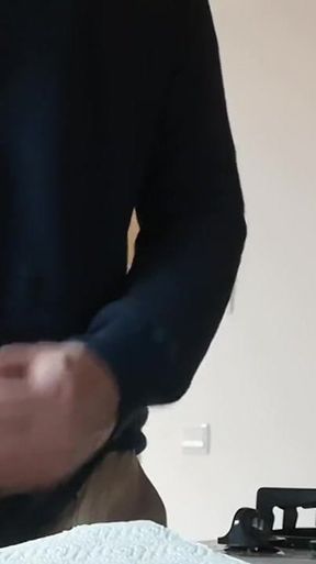Jerking off My Cock in the Kitchen