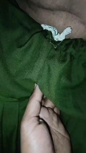 Hand in mother-in-law&#039;s salwar