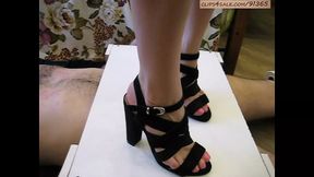 Cock Trampling Barefoot and High Heels