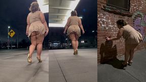 boricua mami thick legs fat ass big booty bbw angie love lookalike femdom candid walking with a switch high heels