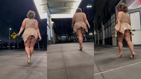 boricua mami thick legs fat ass big booty bbw angie love lookalike femdom candid walking with a switch high heels