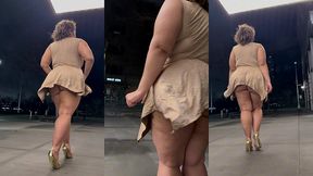 boricua mami thick legs fat ass big booty bbw angie love lookalike femdom candid walking with a switch high heels