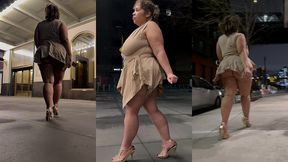 boricua mami thick legs fat ass big booty bbw angie love lookalike femdom candid walking with a switch high heels