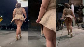 boricua mami thick legs fat ass big booty bbw angie love lookalike femdom candid walking with a switch high heels