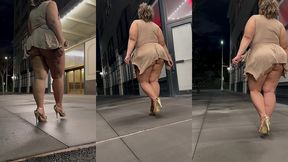 boricua mami thick legs fat ass big booty bbw angie love lookalike femdom candid walking with a switch high heels