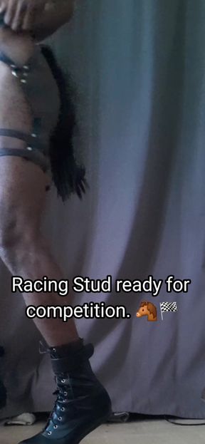 Put me on the track. #BDSM #PonyBoy #Black